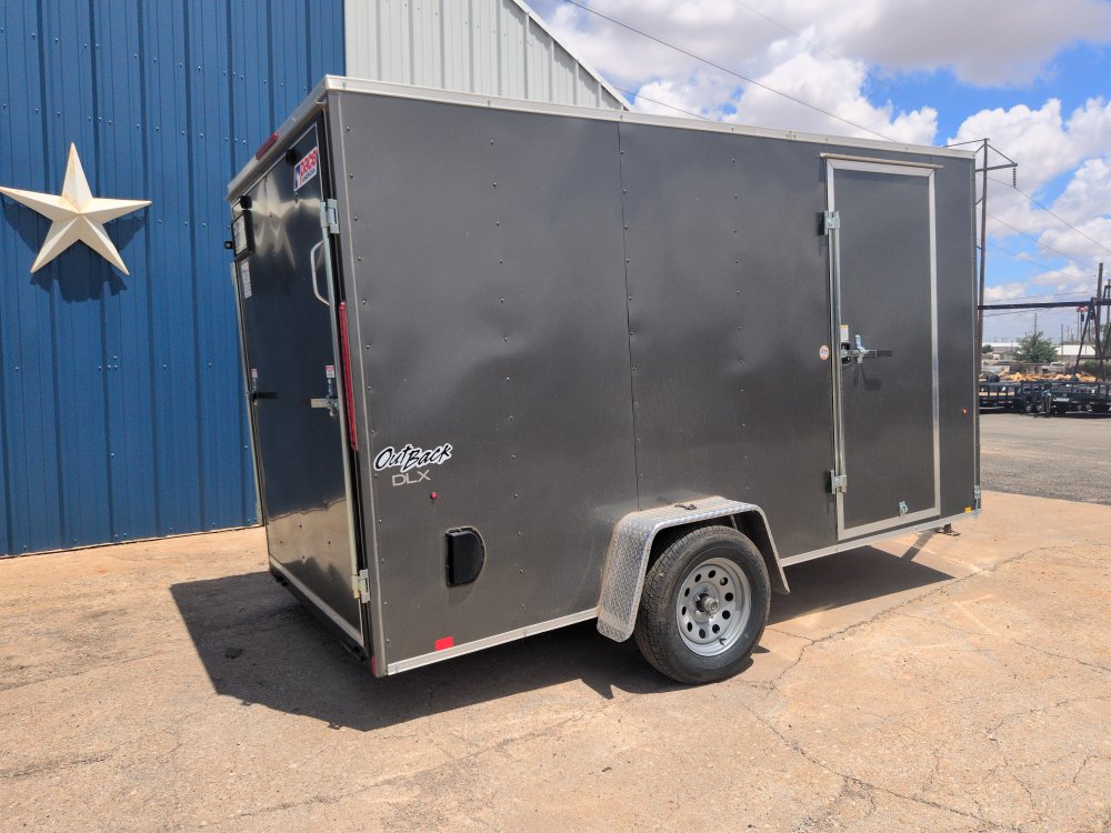 2026 Pace American 6X12 Single Charcoal Enclosed Trailer